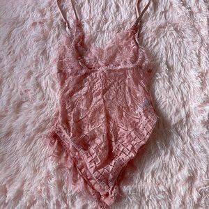 Lace Teddy Pink